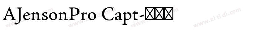 AJensonPro Capt字体转换